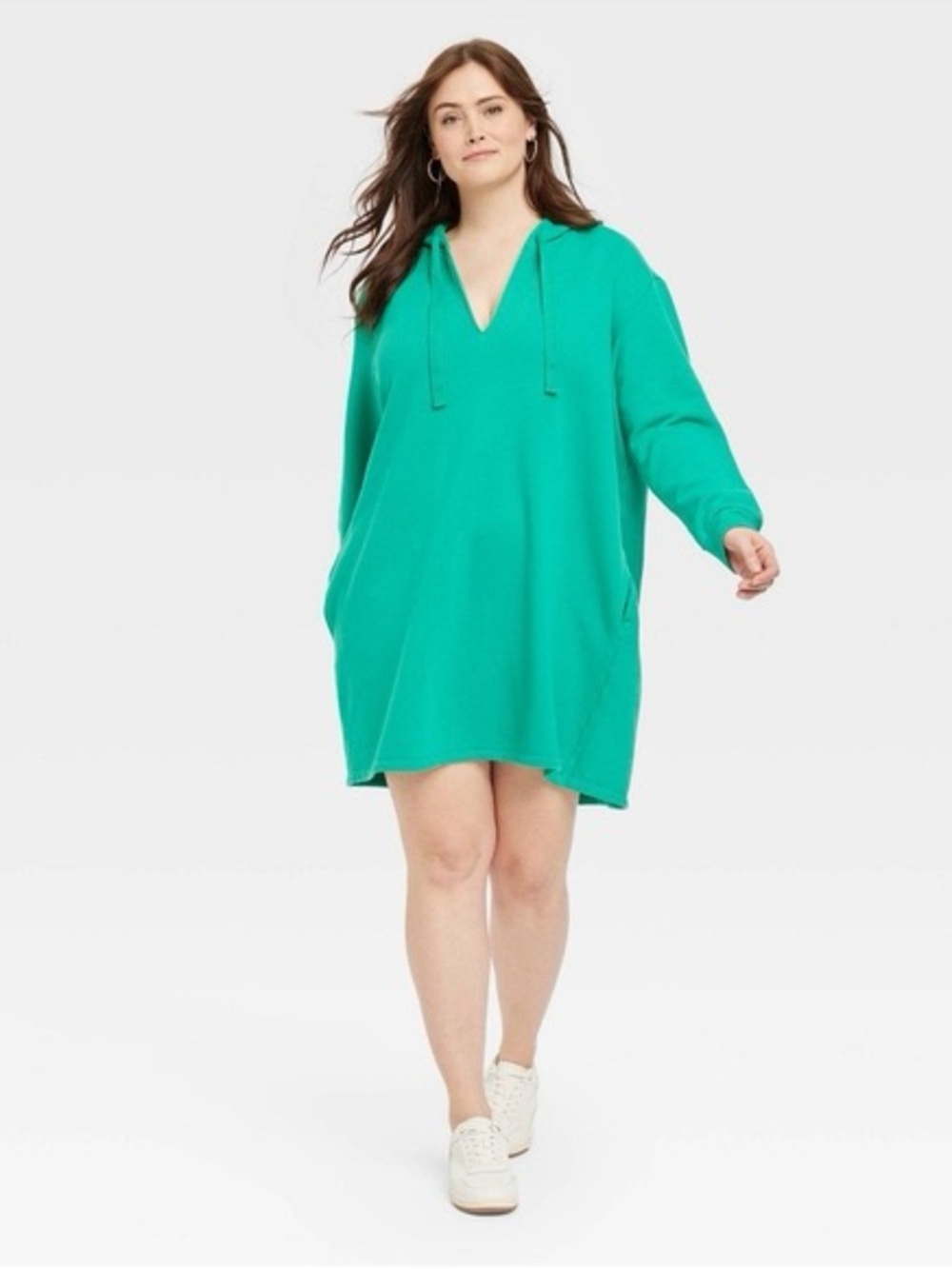 NWT Universal Thread Green Mini Fleece Tunic Dress Womens XL Casual Comfort